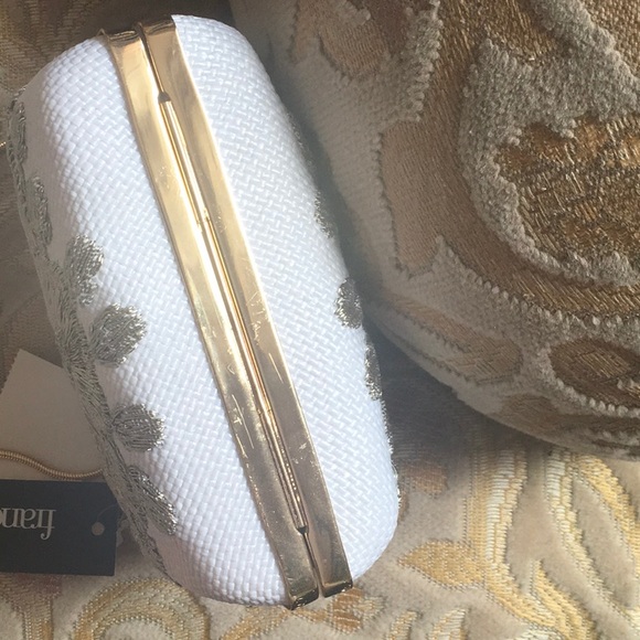 Franchi Evening white bag brand new - Picture 10 of 12